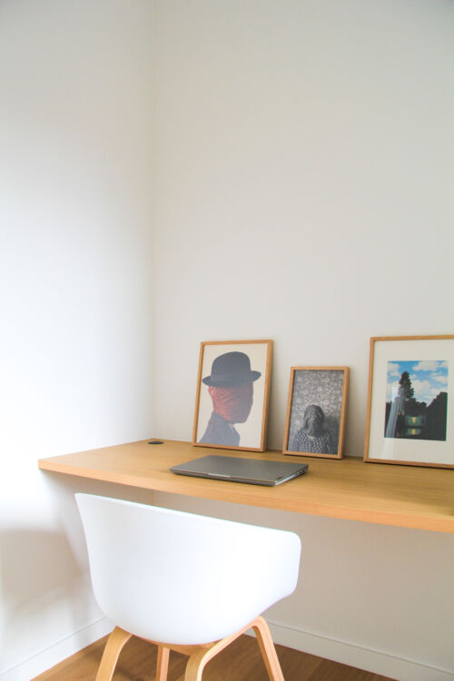 Bureau in eik fineer
